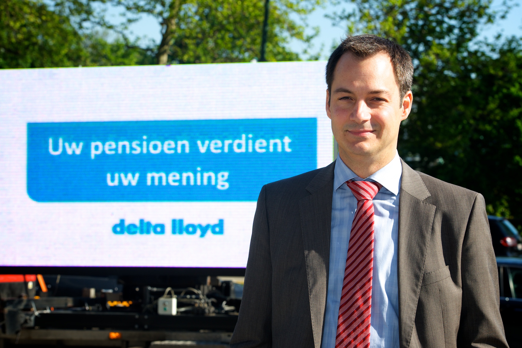 Alexander De Croo voor Delta Lloyd